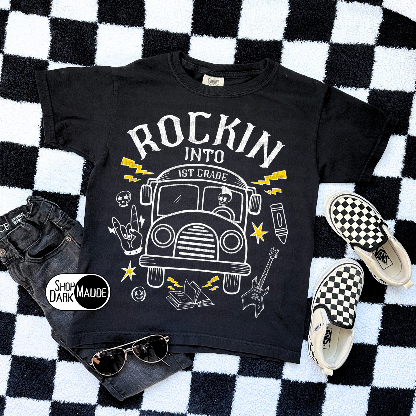 Rockin Into Preschool/Kindergarten/1st Grade Tee