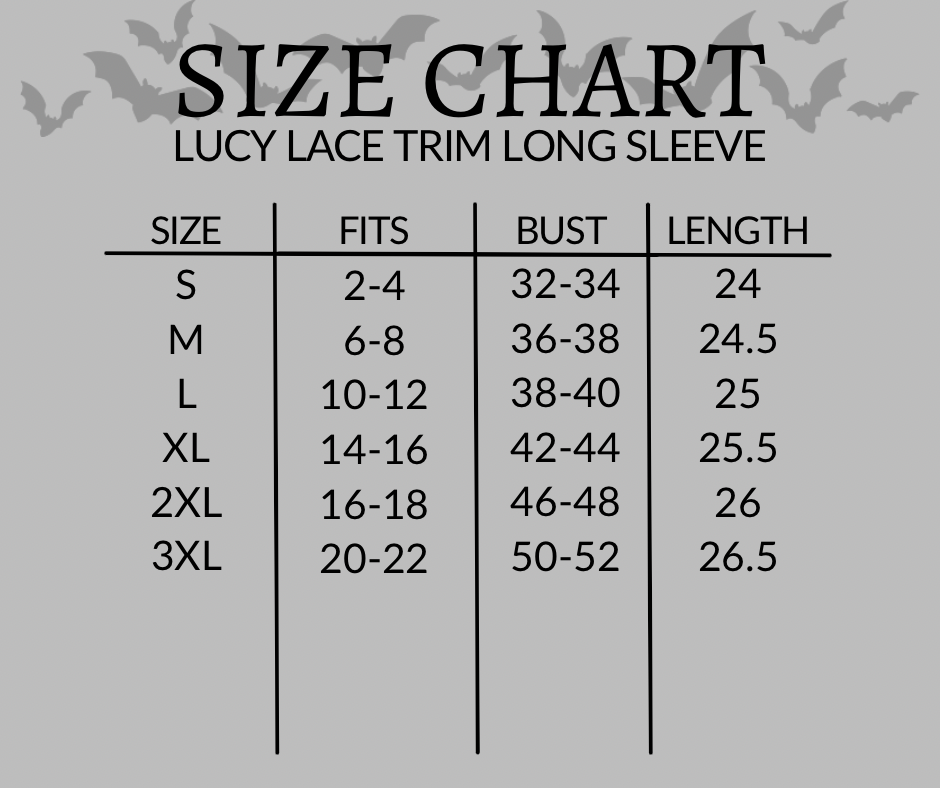 Lucy Lace Trim Long Sleeves Tee
