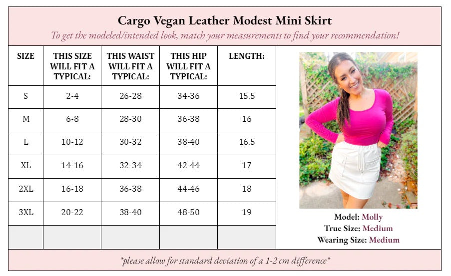 Campbell Cargo Vegan Leather Skirt