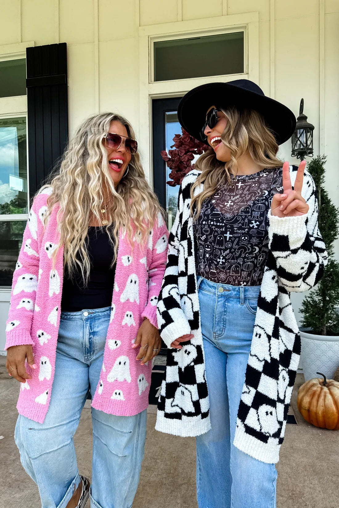 Checkered Ghosts Cardigans