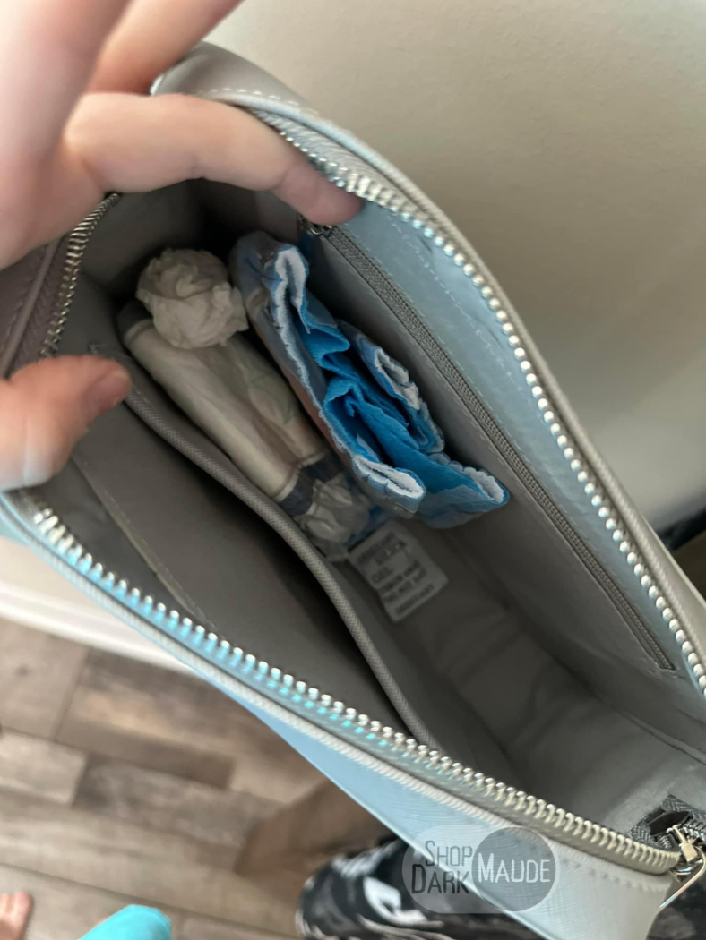 Motherhood World Tour Purse Grey