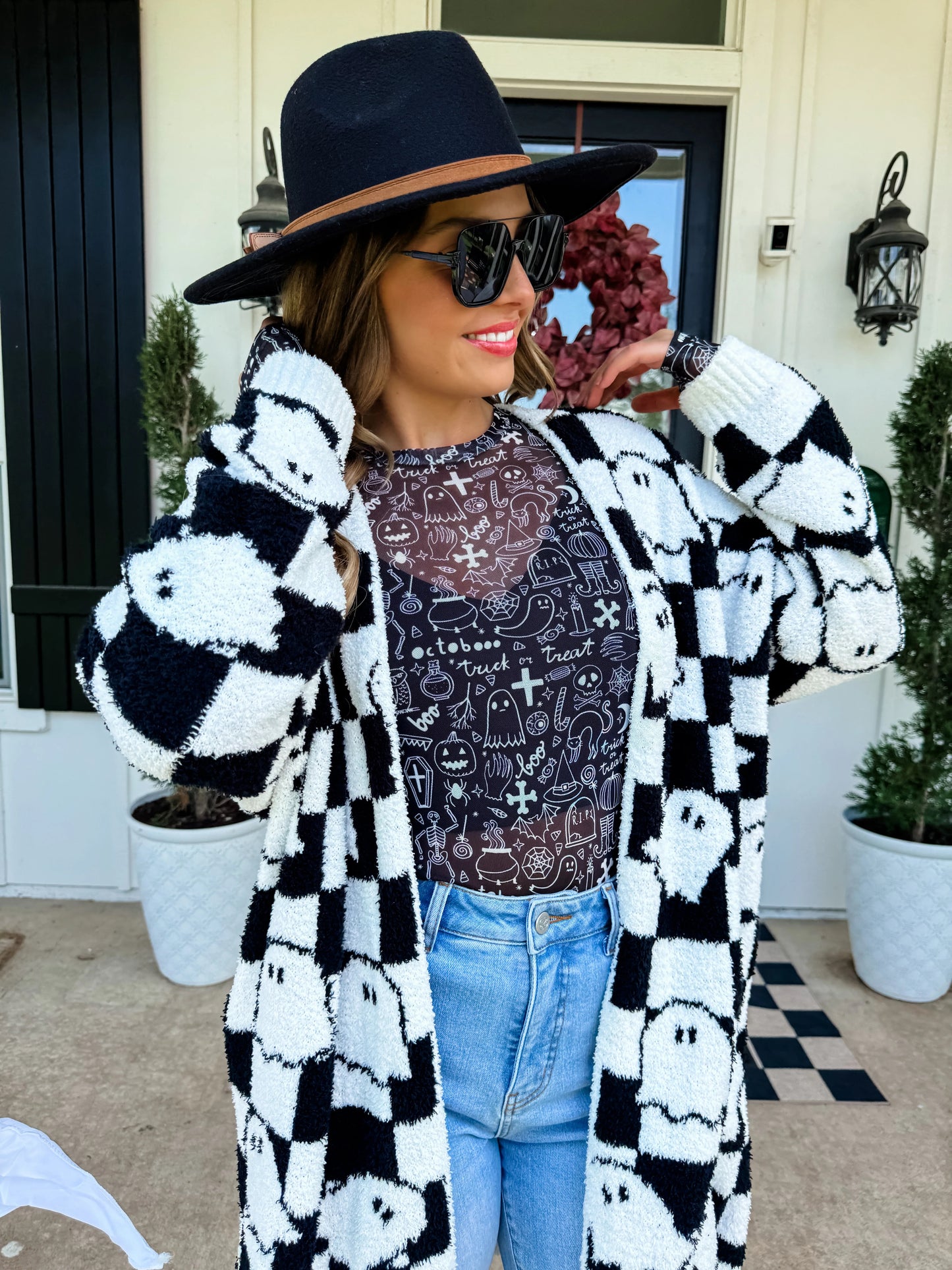 Checkered Ghosts Cardigans