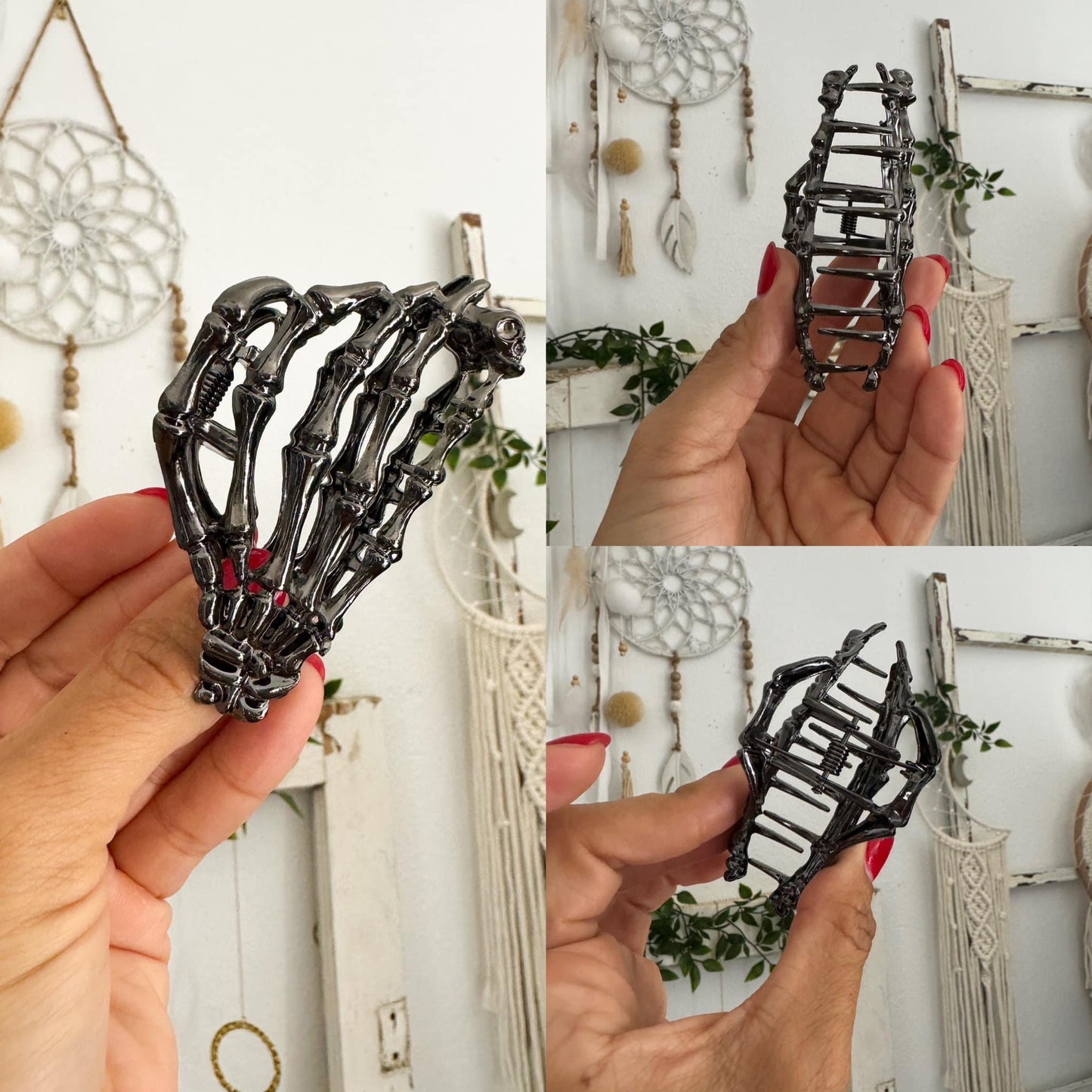 Skeleton Hand Claw Clip