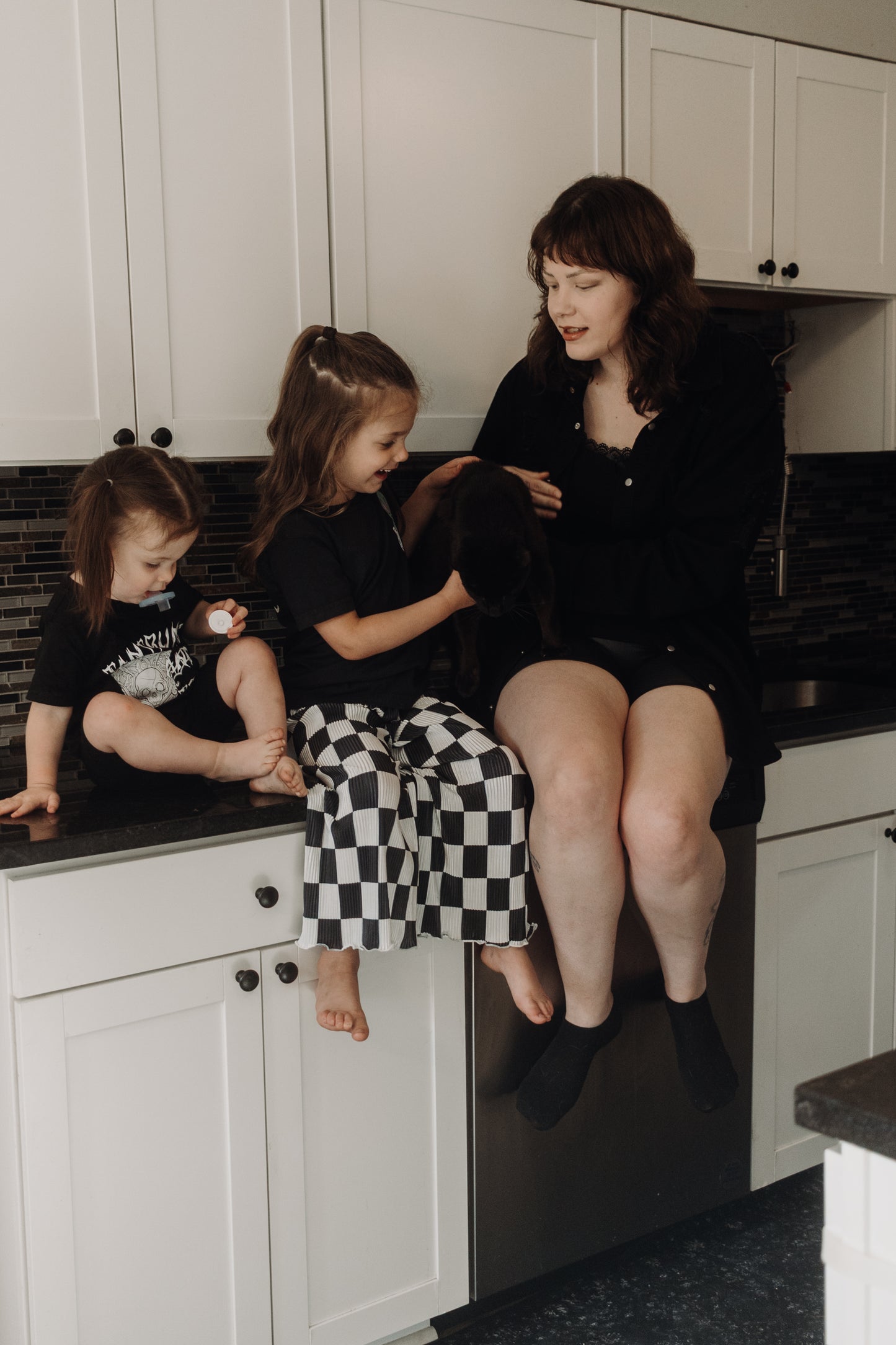 Checked Out Plisse Wide Leg Pants Baby/Toddler