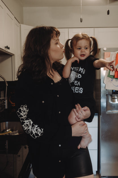 Motherhood World Tour Denim Shacket