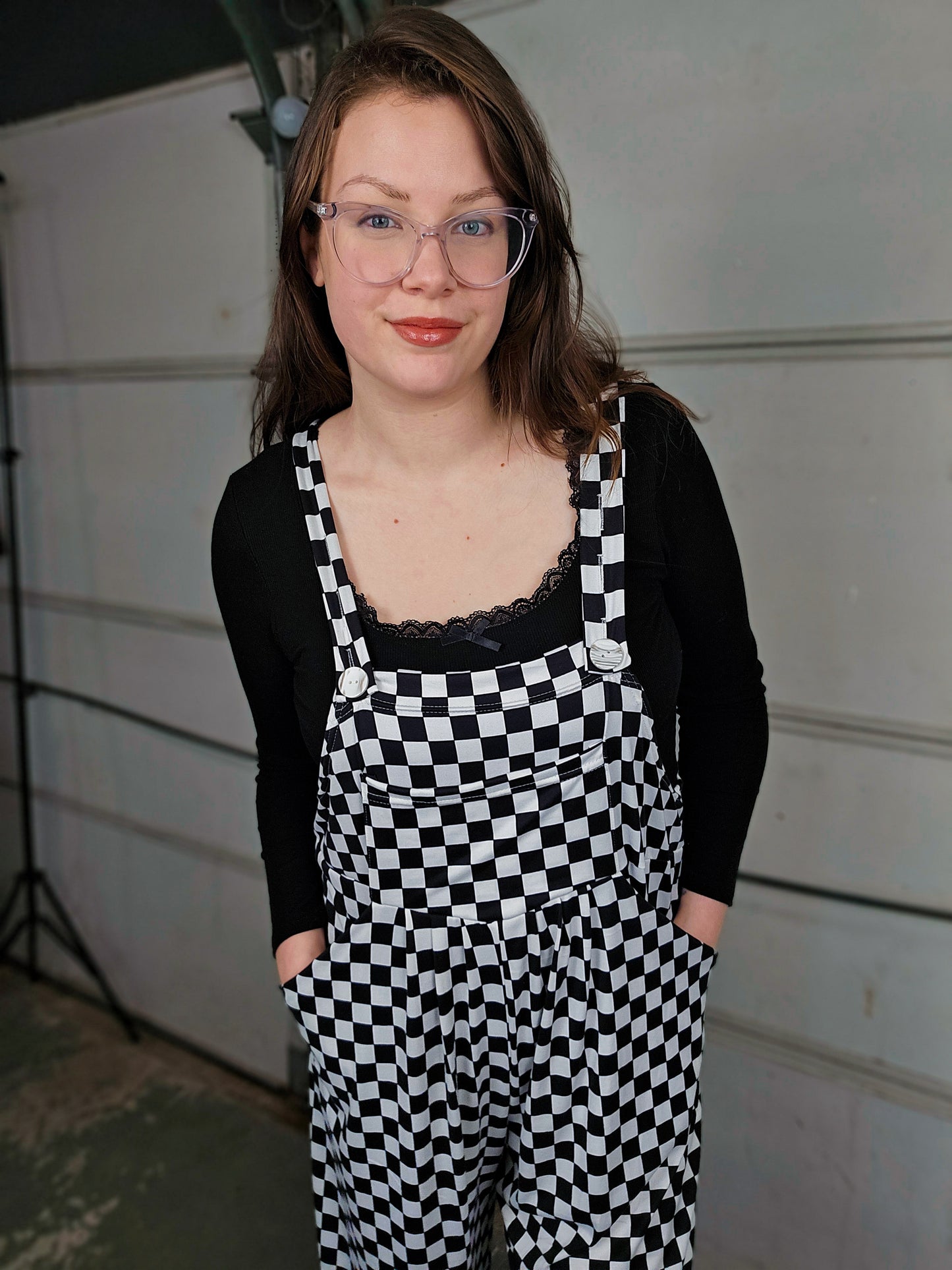 Checkered Karli Overalls