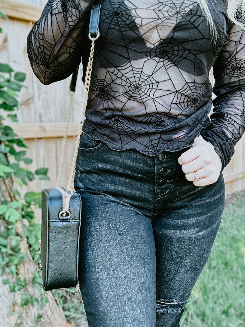 The Aragog Spiderweb Mesh Top