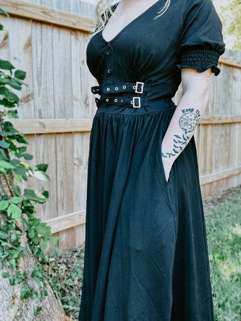 Midnight Muse Midi Dress