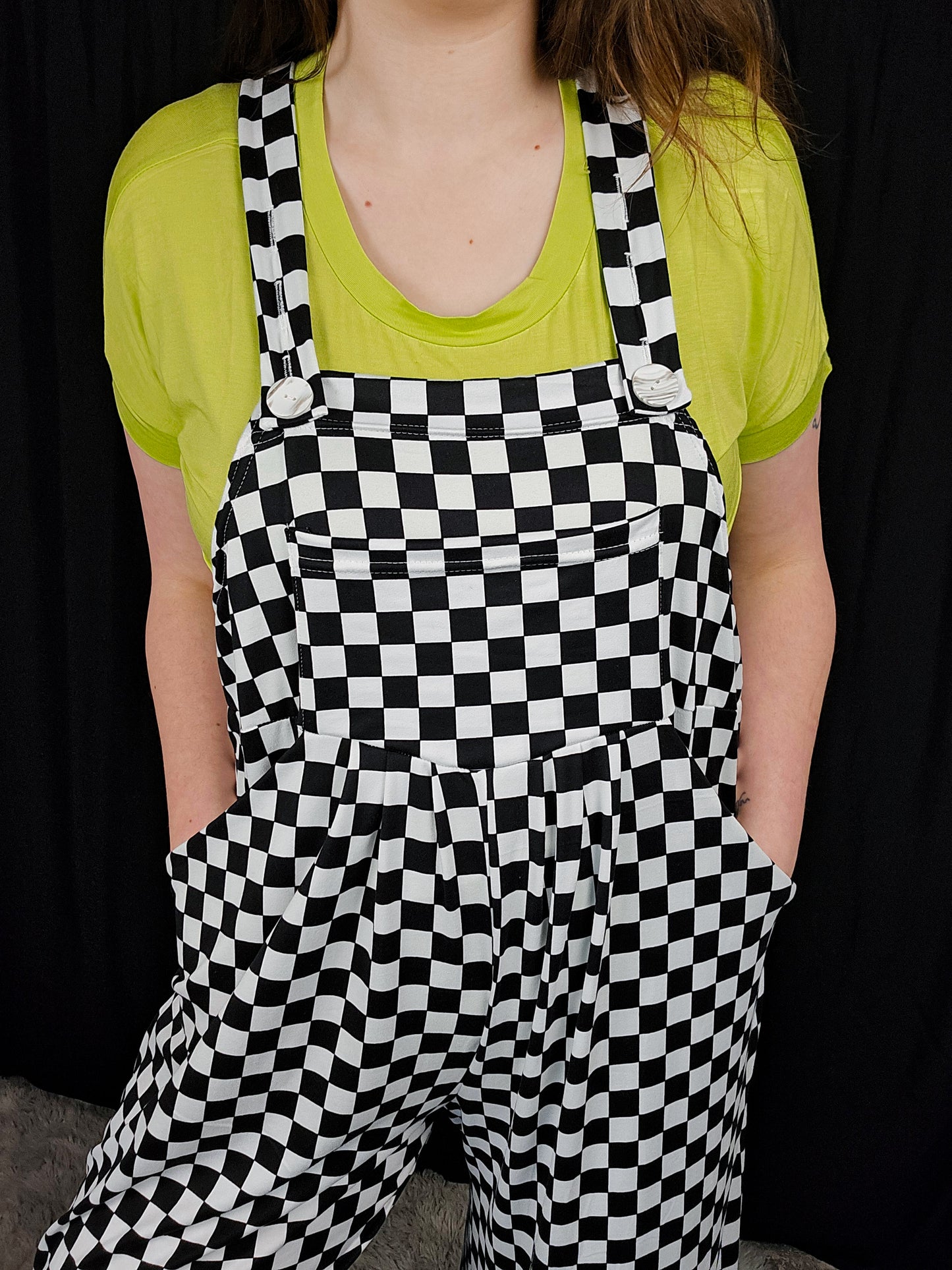 Checkered Karli Overalls