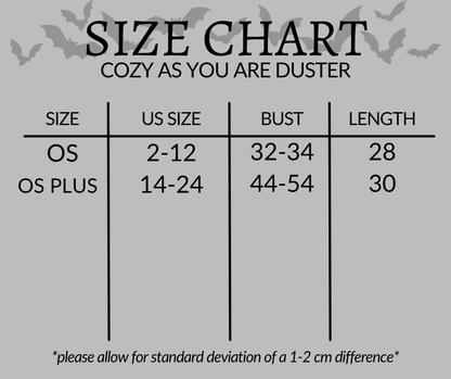 Cozy As You Are Duster