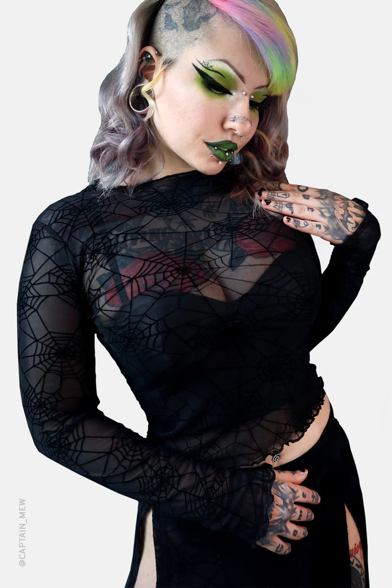 The Aragog Spiderweb Mesh Top