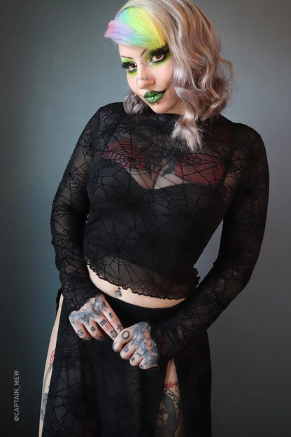 The Aragog Spiderweb Mesh Top